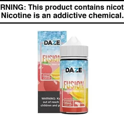 STRAWBERRY BANANA APPLE ICED BY 7 DAZE FUSION 100ML - Vapejuice