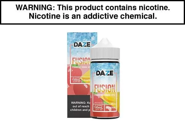 STRAWBERRY BANANA APPLE ICED BY 7 DAZE FUSION 100ML - Vapejuice