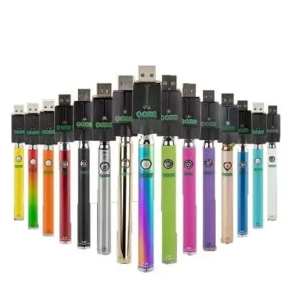 OOZE Slim Twist 510 Vape Pen Battery - Color#Atomic Pink>Cosmic Chrome>Panther Black>Rainbow>Ruby Red>Sapphire Blue