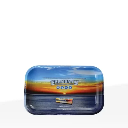Elements® Rolling Tray | ‘Sunset’ | Various Sizes – Metal - Size#Small - 11" x 7">Large - 13" x 11"