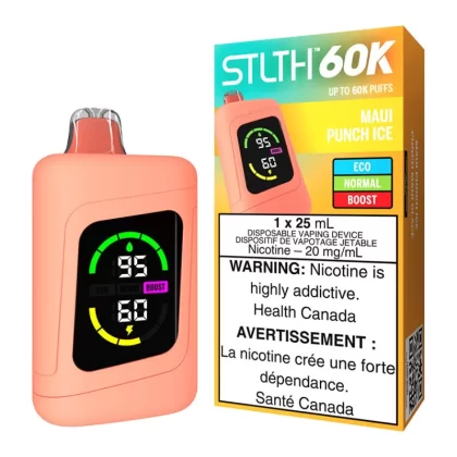 STLTH 60K Disposable Vape Device - Maui Punch Ice - 20mg/ml
