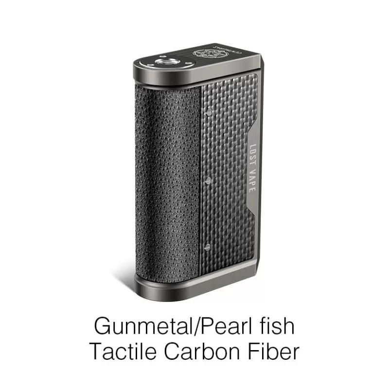 Lost Vape Centaurus DNA 250C Box Mod 200W - Black / Ostrich Tactile Carbon Fiber - Image 3