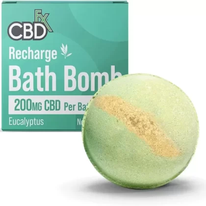 CBDfx CBD BATH BOMB – RECHARGE EUCALYPTUS 200MG