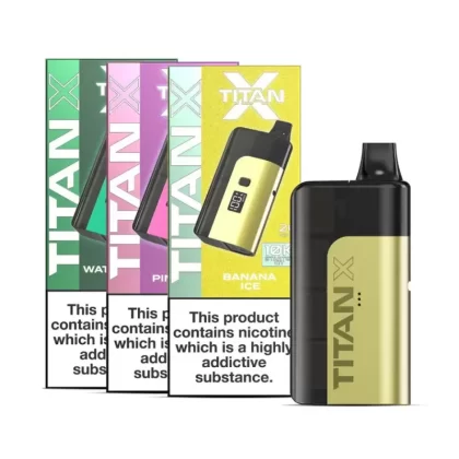 Titan X 10000 Puffs Prefilled Pod Vape Kit - Strawberry Raspberry Cherry Ice