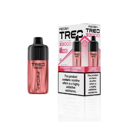 Feoba Treo 33000 Prefilled Pod Kit Strawberry Raspberry Cherry Fusion - Nicotine Strength#20mg