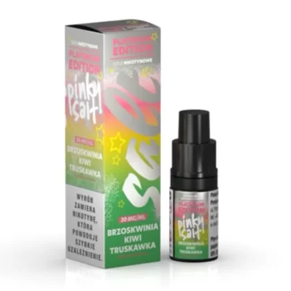 Liquid Pinky Platinium Salt 10ml 20mg Brzoskwinia Kiwi Truskawka