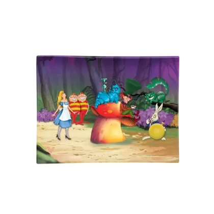 V Syndicate Shatterproof Glass Rolling Tray – Small - Style#Alice Mushroom>Call of Doobie>Casette>Chrontroller>Cloud 9>Cosmic Chronic>Dab Portal>Dark Traveler>Pickle Rick>Smoky Nights