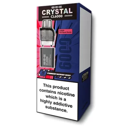Strawberry Raspberry Cherry Crystal CL6000 Pods by SKE - 20 mg/ml