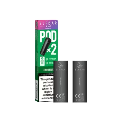 Elf Bar 4in1 Lemon Lime Pods (2 Pack) - Strength#20mg (289E4E)