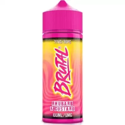 RHUBARB & CUSTARD E LIQUID BY BRUTAL 100ML 70VG