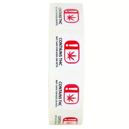 OMMA Oklahoma THC Universal Symbol Labels (Roll of 1,000) - Choose Price Tier#Single Unit (Less Than Box Qty)>Pack of 5 (Bulk Discount Pricing) (B205F5)