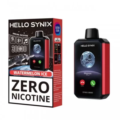 Hello Synix 30K Zero Nicotine Disposable Vape 28ml - Vape Store