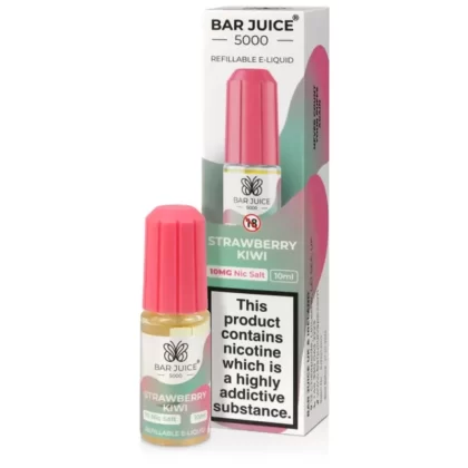 Bar Juice 5000 Strawberry Kiwi E Liquid 10ml - Nicotine Strength#20mg>10mg (96D1D2) (96D1D2)