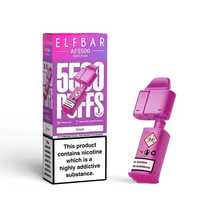 Elf Bar AF5500 Refill Pack Grape - Strength#20mg