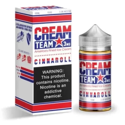 Cream Team Cinnaroll 100ml E-Juice - Eliquidsupply