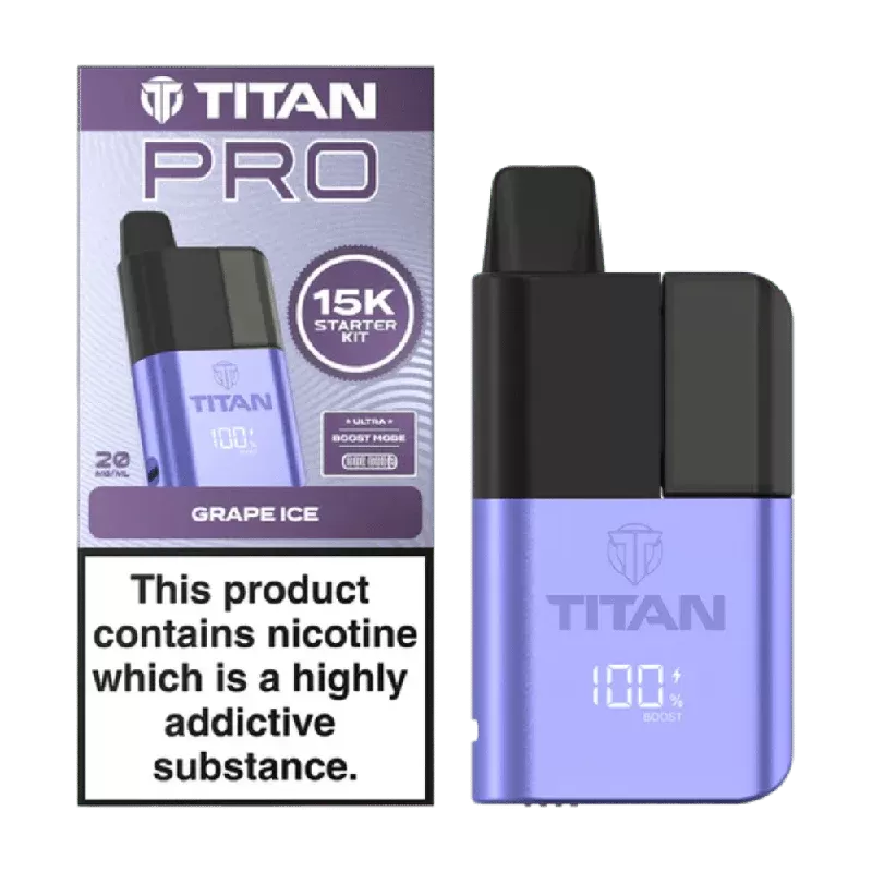 Titan Pro 15K Prefilled Pod Kit Grape Ice