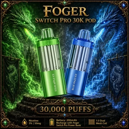 Foger Switch Pro 30K POD TEXAS COMPLIANT AVAILABLE - Cola Slush