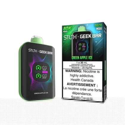 STLTH X GEEK BAR DISPOSABLE – GREEN APPLE ICE - Eliquidsupply