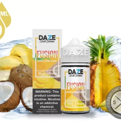 Pineapple Coconut Banana Iced 7 Daze Fusion Salt 30ml