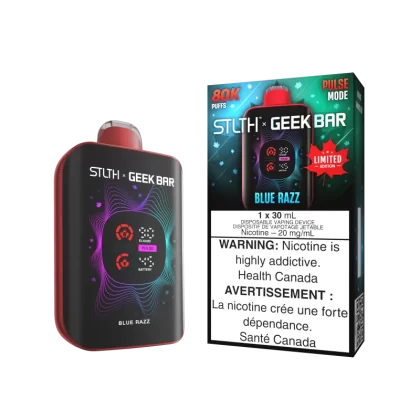 STLTH x GEEK BAR CANADA LIMITED EDITION - Blue Razz - 20 mg/mL (wholeseller) - Excise AB, 20 mg/mL - AB (A65021)