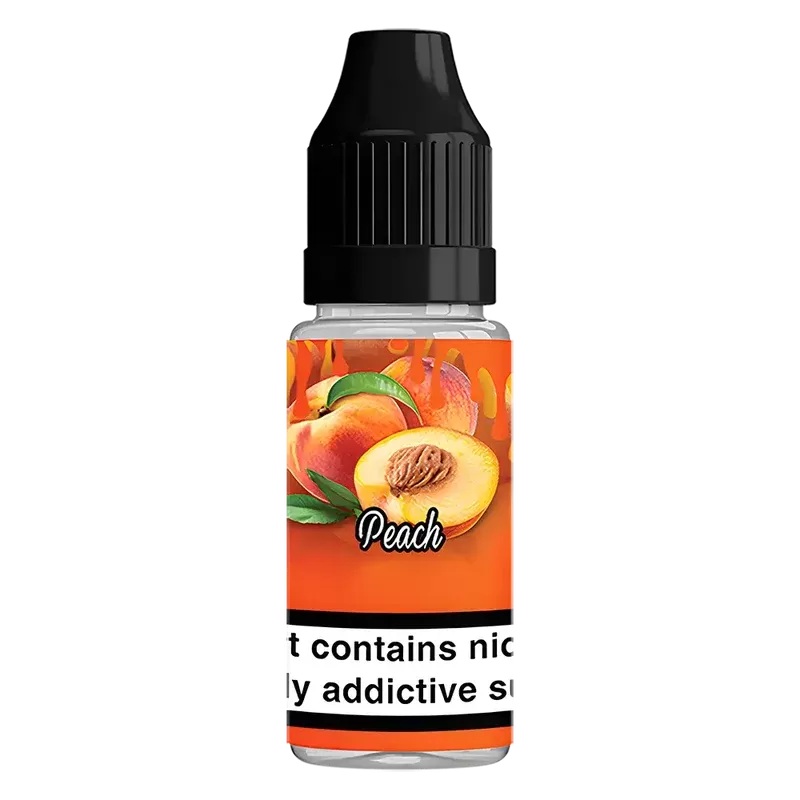 QuitterZ Peach 10ml e liquid High PG 70Pg 30Vg