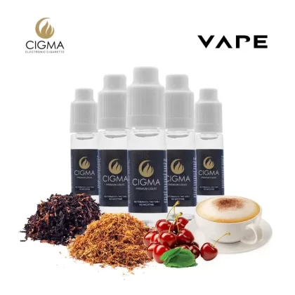 Cigma e-Liquid – American Dream Blend 0mg 10ml Bottle x 5 Pack | Cigee
