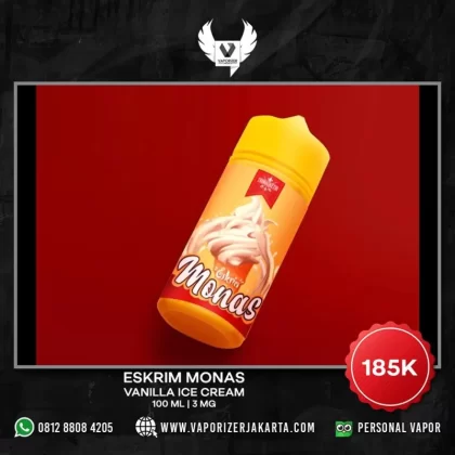 ESKRIM MONAS VANILA ICE CREAM 100 ML - 3 mg / 100 ml