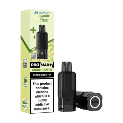 Hayati Pro Max Plus 6000 Prefilled Pod Peach Green Tea