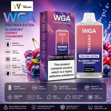 WGA 15000 puffs 20MG nicotine - Vapewizarddxb