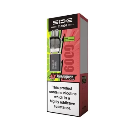 Sour Pineapple CL6000 Prefilled Pods by SKE Crystal (2ml + 10ml)
