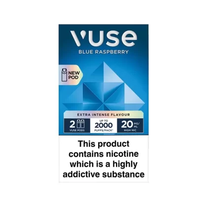 Vuse Extra Intense Blue Raspberry Pods (2 Pack) - Strength#20mg>10mg (6D5BFB)