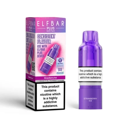Elf Bar Plus Strawberry Ice Prefilled Pod + Refill - 20mg