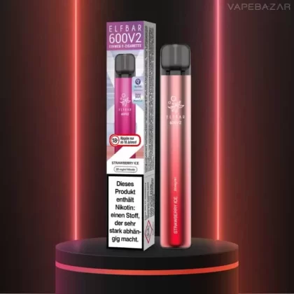 Elf Bar 600 V2 – Strawberry Ice - Elf Bar / 360 mAh / 20mg/ml / ca. 600