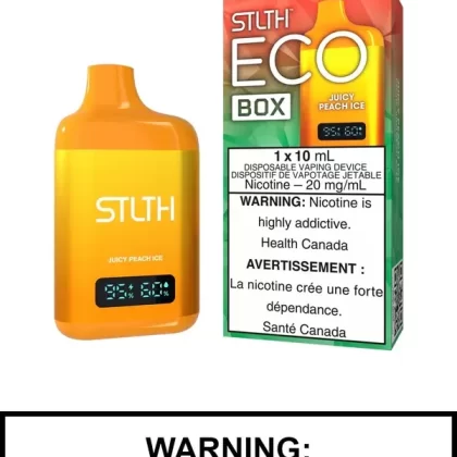 Juicy Peach Ice STLTH Eco Box Disposable Vape