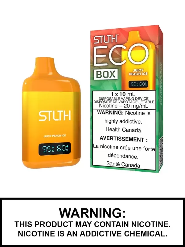 Juicy Peach Ice STLTH Eco Box Disposable Vape