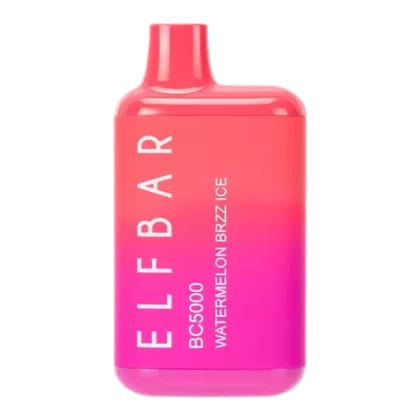 ELF BAR BC5000 5000 Puffs Disposable Vape 13ML Watermelon Brzz Ice - Flavor#Watermelon Brzz Ice