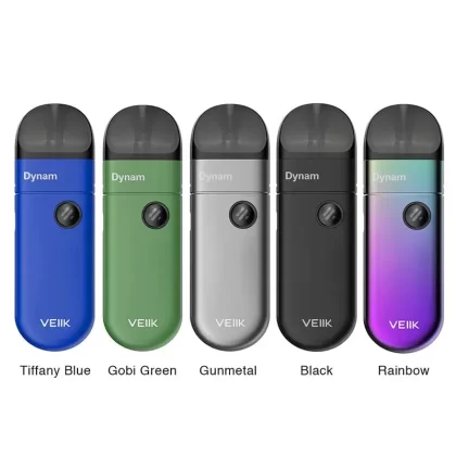 VEIIK Dynam Pod System Kit 1100mAh - Color#Tiffany blue>Gobi Green>Gunmetal>Black>Rainbow