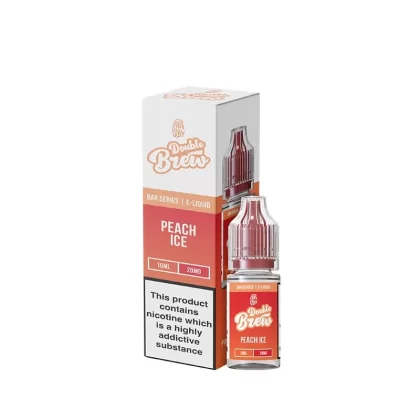 Ohm Brew Double Brew Peach Ice 10ml Nic Salt E-Liquid - 5mg