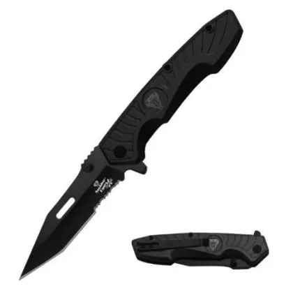 Snake Eye Extreme Ball Bearing Folding Knife 8.75″ - Color#Black>Desert