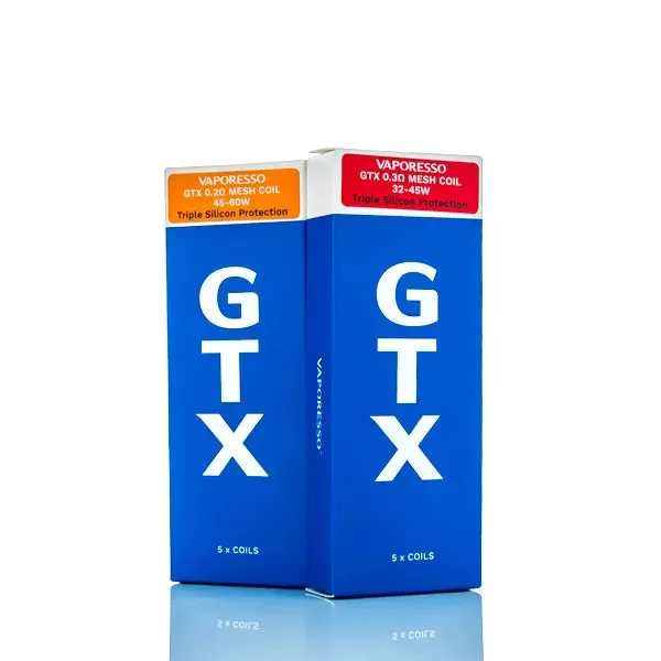 Vaporesso GTX Replacement Coils - Pack of 5 - 0.2ohm DUAL MESH