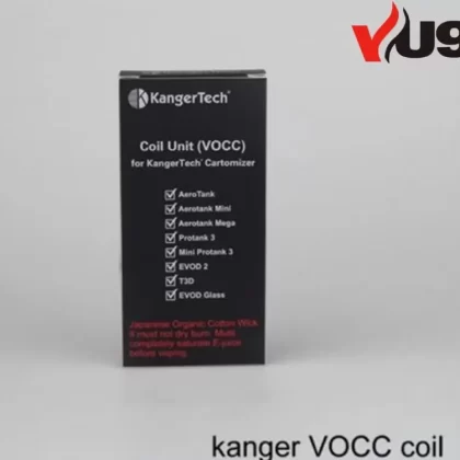 KangerTech VOCC Organic Cotton Dual Coil pack of 5