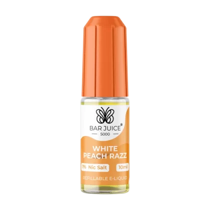 White Peach Razz Nic Salt by Bar Juice 5000 - 20mg - Vape Product (B67B22)