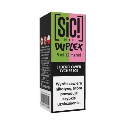 Liquid SIC! NIC 8ml 12mg Elderflower Lychee Ice – Duplex