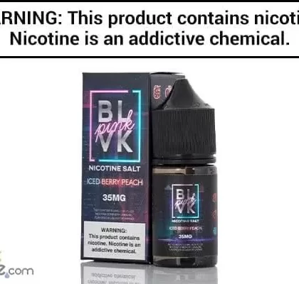 STRAWBERRY PEACH ICE BY BLVK UNICORN SALT 30ML - Vapejuice