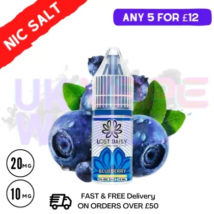 Blueberry LOST Daisy Nic Salt 10ML eLiquid