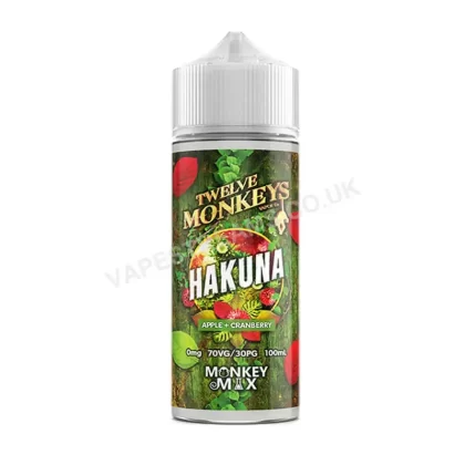 Twelve Monkeys Hakuna 100ml E-Liquid Shortfill - Vapestreams Co