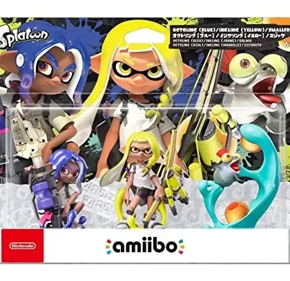 Nintendo amiibo Triple Set Inkling [Yellow] / Octoling [Blue] / Kojakke] Splatoon series
