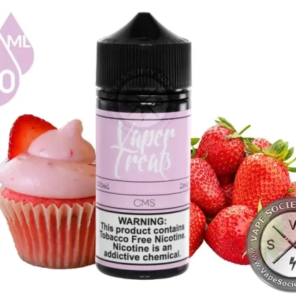 The Cupcake Man Strawberry by Vaper Treats 100ml - Vape Product, Vape Product