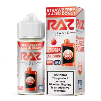 RAZ - Strawberry Glazed Donut - 100ML E-Liquid - 3MG