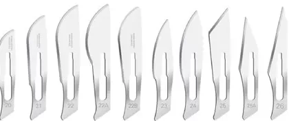 Scalpel Blades for No. 4 Fitment Handles